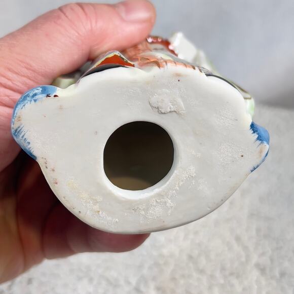 Chinese Famille Rose Porcelain Fu Lu Shou Figurine God of Prosperity Vintage 7" - Picture 7 of 16